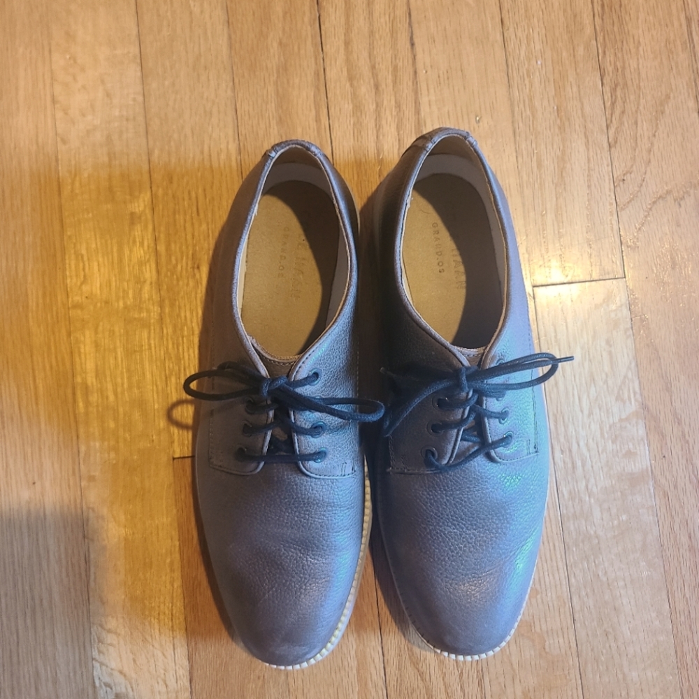 Mens  Cole Haan OriginalGrand Stormcloud Grey Nubuck leather Oxford 8.5